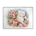 thumbnail image 2 of Mother's Day Gifts Flowers Area Rug Washable 80 x 58 Floor Carpet Mat Non Slip for Bedroom Living Room Home Decor, 2 of 7