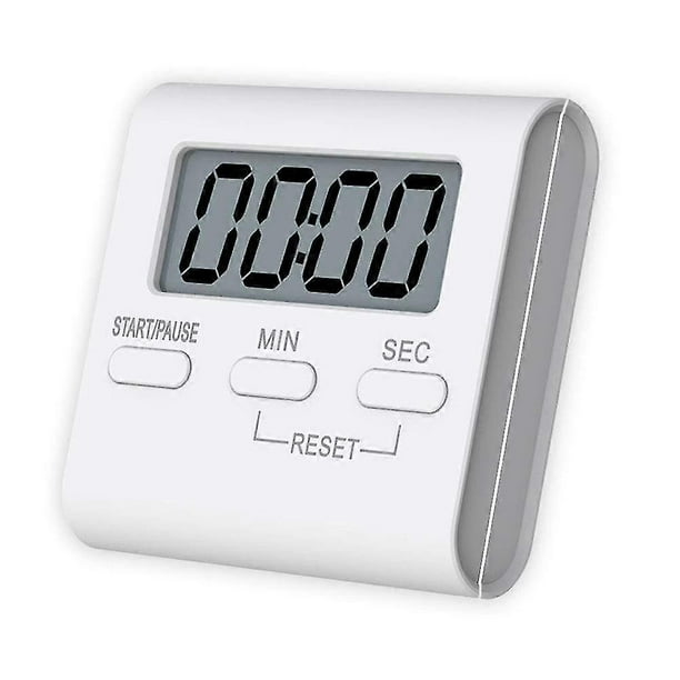 Temporizador de cocina digital, cronómetro magnético de cuenta regresiva con alarma fuerte y dígitos grandes.