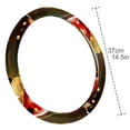 thumbnail image 4 of Seven Starred Iadybird 14.5 Inch Printing PVC Leather Car Wheel Cover Steering Wheel Cover Auto Accessories, 4 of 6