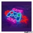 thumbnail image 3 of Craftnamesign Game Zone Neon Light, Game Zone LED Sign Decor, Game Room Wall Art, 3 of 5
