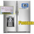 thumbnail image 3 of Fridge Freezer Thermometer Max/Min Memory Refrigerator Thermometer High & Low Temperature Alarms Settings with LED Indicator Fridge Thermometer with Magnetic,Stander,Nithing, 3 of 7