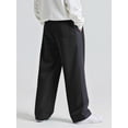 thumbnail image 2 of GINGTTO Men's Sweatpants Loose Fit Elastic Waist With Pocket Drawstrings Black Soft And Warm, 2 of 6