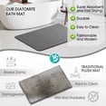 thumbnail image 4 of Alfombra de baño Stone ZIKIBL Diatomaceous Earth, antideslizante, gris, 60 x 40, 4 of 6