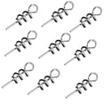 thumbnail image 3 of braveheart Fishing Spring Locks Steel Pin Crank Hooks Replaceable Lure Bait Spring Hooks, 100pcs 20pcs, 3 of 6