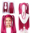 thumbnail image 2 of Kpop Demon Hunters Rumi Mira Purple Cosplay Wig Costume Party Roleplay Wig, 2 of 5