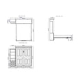 thumbnail image 4 of RoomAndLoft Queen Wood Murphy Wall Bed & Shelf Storage with Drawers in Brown, 4 of 4