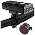 thumbnail image 3 of EILIOC Bike Lights for Night Riding,6400 mAh Bicycle Light Front and Rear USB Rechargeable Bike Headlight and Tail Light Set,Super Bright 1200 Lumen Led Safety Light Accessories for Road and MTB, 3 of 4