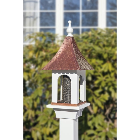 Good Directions Large Seed Capacity Bird Feeder, Pure Copper and Vinyl