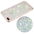 thumbnail image 4 of for iPhone 7 Plus/8 Plus Glitter Case, Cute Bling Sparkle Shiny Slim Soft Silicone Reflective Clear TPU Bumper Women Girls Shockproof Protective Phone Case for iPhone 7 Plus/8 Plus, White, 4 of 6