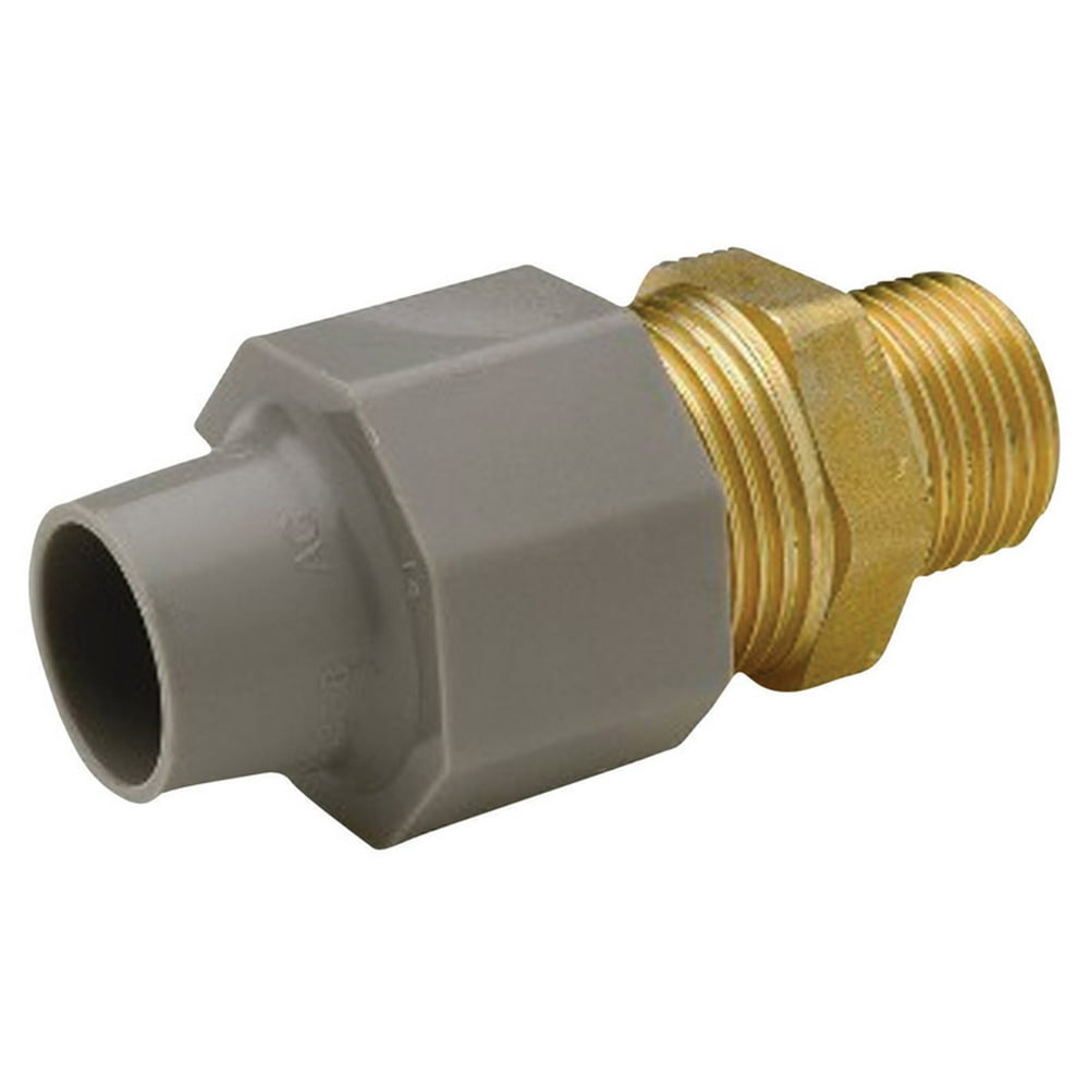 Zurn Qest 3/8 in. CTS x 1/2 in. Dia. MPT Pex Coupling Adapter Walmart