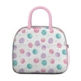 thumbnail image 2 of Lunch Bag Lunch Box for Women Reusable Insulated Lunch Bags,Water-Resistant Pink and Purple Seashells Cooler Lunch Tote Bag, Large Capacity for Work Travel Picnic, 2 of 6