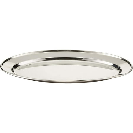 

Winco OPL-14 Stainless Steel Oval Platter 14-Inch by 8.75-Inch
