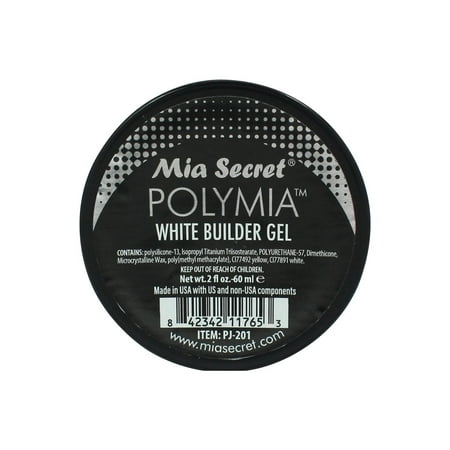 Mia Secret POLYMIA BUILDER GEL IN JAR - White 2oz / 60mL