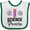 White and Green, variant on Inktastic Science Princess Girls Scientist Girls Baby Bib