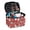 Christmas Snowman and Candy Cane, variant on HELLHERO Light Cosmetic Organizer with Brush Slots Portable Travel Toiletry Makeup Bag Women Girlfriend Teacher Valentines Day Gifts(Marble Pattern Butterfly)