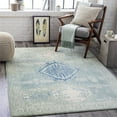 thumbnail image 2 of Surya Bodrum BDM-2336 94 x 120" Rectangle Fabric Rug in Sky Blue/Navy/Green, 2 of 8