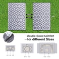 thumbnail image 2 of Smiry Outdoor Rug 8x10, Waterproof Reversible Plastic Outdoor Mat, Indoor Outdoor Rugs for Patio, RV, Deck, Porch, Grey & White, 2 of 7