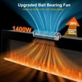 thumbnail image 4 of Innoflame 50" Smart Electric Fireplace, Alexa/WiFi Enabled, 16-Color 3D Multi-Row Flame, 1400W Fireplace Insert, Wall Fireplace Electric with Remote Control & App, Thermostat, 9H Timer, 4 of 9