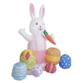 thumbnail image 3 of Decoración inflable de Pascua para exteriores: conejo inflable y huevos de colores., 3 of 9