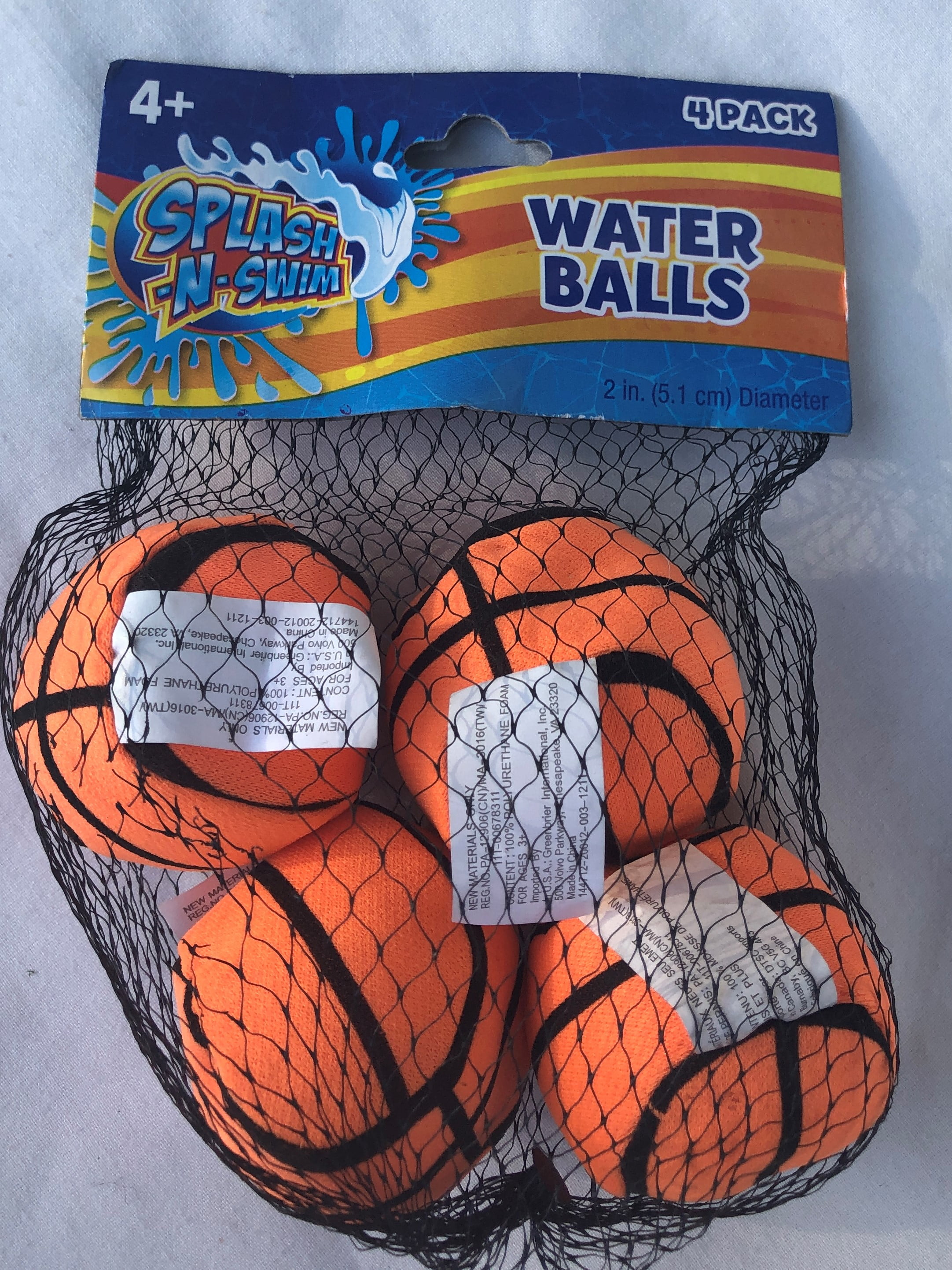 SplashNSwim 2" Water Balls 4 Pack