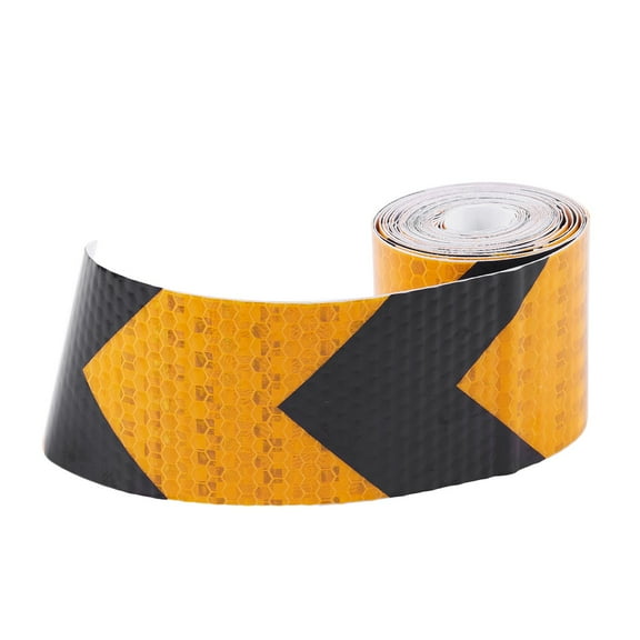 Top Sales 2 inch X10ft 3 Meters Night Reflective Warning Tape Strip Sticker black yellow