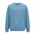 thumbnail image 4 of Yusimy Men's Corduroy Long Sleeve Hoodie Solid Color Crew Neck Casual Fashionable Sweatshirt, 4 of 6