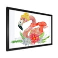 thumbnail image 2 of Designart Christmas Lama Ready For Santa II Tropical Framed Wall Art, 2 of 4