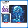 thumbnail image 2 of CSZPPQAF Diamond Art Painting Kits for Adults Beginners-Blue Tree,Full Round Drill,Relaxing Craft & Home Wall, 2 of 8