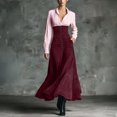 thumbnail image 6 of Bxsruta Womens Long Sleeve Shirt Dress Maxi Length Button Down Casual Workwear, 6 of 6