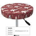 thumbnail image 4 of Lsque Autumn Scarecrow Harvest Joy Pattern Round Bar chair cushion covers Velvet Fabric Premium Comfort Protects from Scratches and Stains for 14-17 Inch Chair-13 inch, 4 of 7