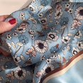 thumbnail image 6 of Elegant 100% Mulberry Silk Scarf in Square Fashion Accessory, 6 of 6