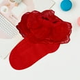 thumbnail image 2 of TOOYOU Girls Socks Princess Cotton Frilly Socks Lace Ruffle Thin Mesh Socks For Dress Size 7-8 Years, 2 of 2