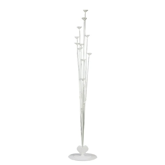 PBPBOX White Plastic Balloon Stand for Floor and Table Decorations Perfect for Parties and Events 1 Set