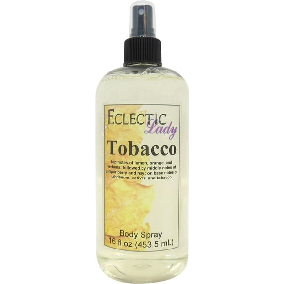 Tobacco Body Spray, Eclectic Lady, Hydrating Mist, Unisex, 16 oz