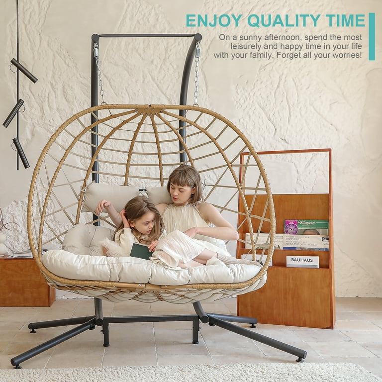 Furniture Kids Swivel Egg Chair AUTMOON Swing Egg Chair Bird Nest