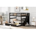 thumbnail image 3 of Bedroom Bunk Bed: Full-Over-Full with Twin Trundle & Guard Rail - Espresso, 3 of 15