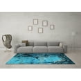 thumbnail image 3 of Ahgly Company Indoor Rectangle Oriental Light Blue Industrial Area Rugs, 6' x 9', 3 of 4