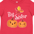 thumbnail image 4 of Inktastic Big Sister Pumpkins with Fall Leaves Girls Toddler T-Shirt, 4 of 5