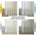 thumbnail image 2 of Aruba Gold Striped Linen Sheer Curtain (1 Panel), Aruba Gold, 50W X 84L, 2 of 11