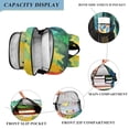 thumbnail image 3 of FORMRS Unisex School Backpack 17" Student Travel Bag with Laptop Compartment, Colorful Plants, 3 of 7