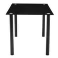 thumbnail image 4 of 120*70*75CM DA154 Simple Round Tube Table Leg Table Black, 4 of 24