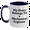 White/Navy, variant on Funny Mechanical Engineer Gifts - 'My Heart Belongs To A' Two Tone Coffee Mug for Mom's Day from Men to Women, Friends, or Family