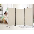 thumbnail image 5 of YRLLENSDAN Room Dividers Screen with 3 Panels, Temporary Wall Partitions and Dividers Freestanding  Folding Privacy Screen for Room Bedroom Metal Frame Portable Wall Divider Room Separation, 5 of 10