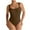 Coffee, variant on Wancir Women's High-Compression Yoga Bodysuit Solid Color with Tummy Control & Seamless Design