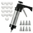 thumbnail image 2 of Yhmxh Kitchen Gadgets Kitchen Essentials Cake Cookies Cream Decoration Stainless Steel Decoratiogun Set For Decoration 13Flower And 8 Nozzles Can Be Replaced. Kitchen Aid Attachments, 2 of 8