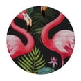thumbnail image 2 of JEUXUS  Tropical Birds Flamingo Round Fitted Tablecloth Elastic Table Cover Waterproof Table Cloths Camping, Indoor and Outdoor, 2 of 7