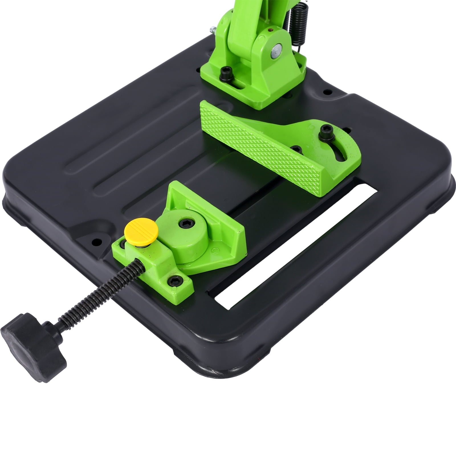 Versatile Angle Grinder Fixed Universal Bracket for Cutting Compatible with 150mm, 180mm, 230mm Disc Grinders Secure and Adjustable Stand Green Metal Construction
