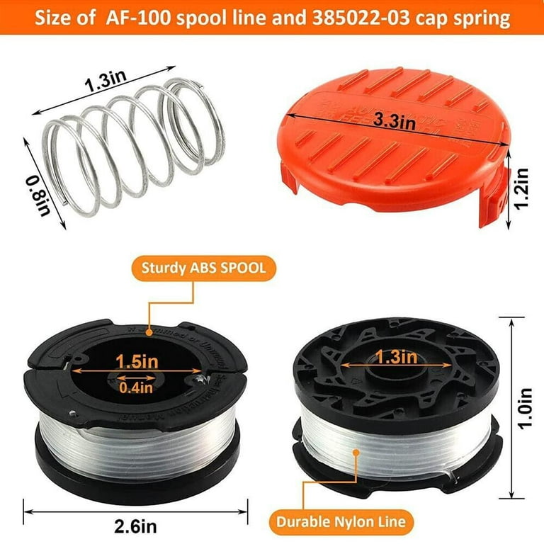 Spool & Spool Cap For BLACK+DECKER GH400 GH500 GH600 GH900 String