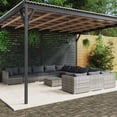 thumbnail image 1 of vidaXL 12 Piece Garden Lounge Set with Cushions Poly Rattan Grey, 1 of 5