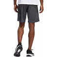 thumbnail image 2 of adidas Mens 3 Stripe Shorts with Zipper Pockets (Grey Six/Black, 2X-Large), 2 of 4